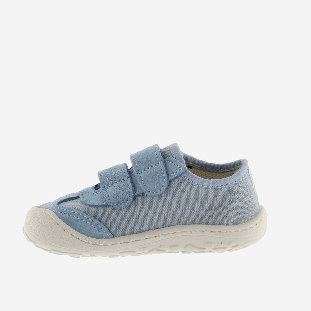 Victoria Barefoot Bosco Velcros Lona Azul
