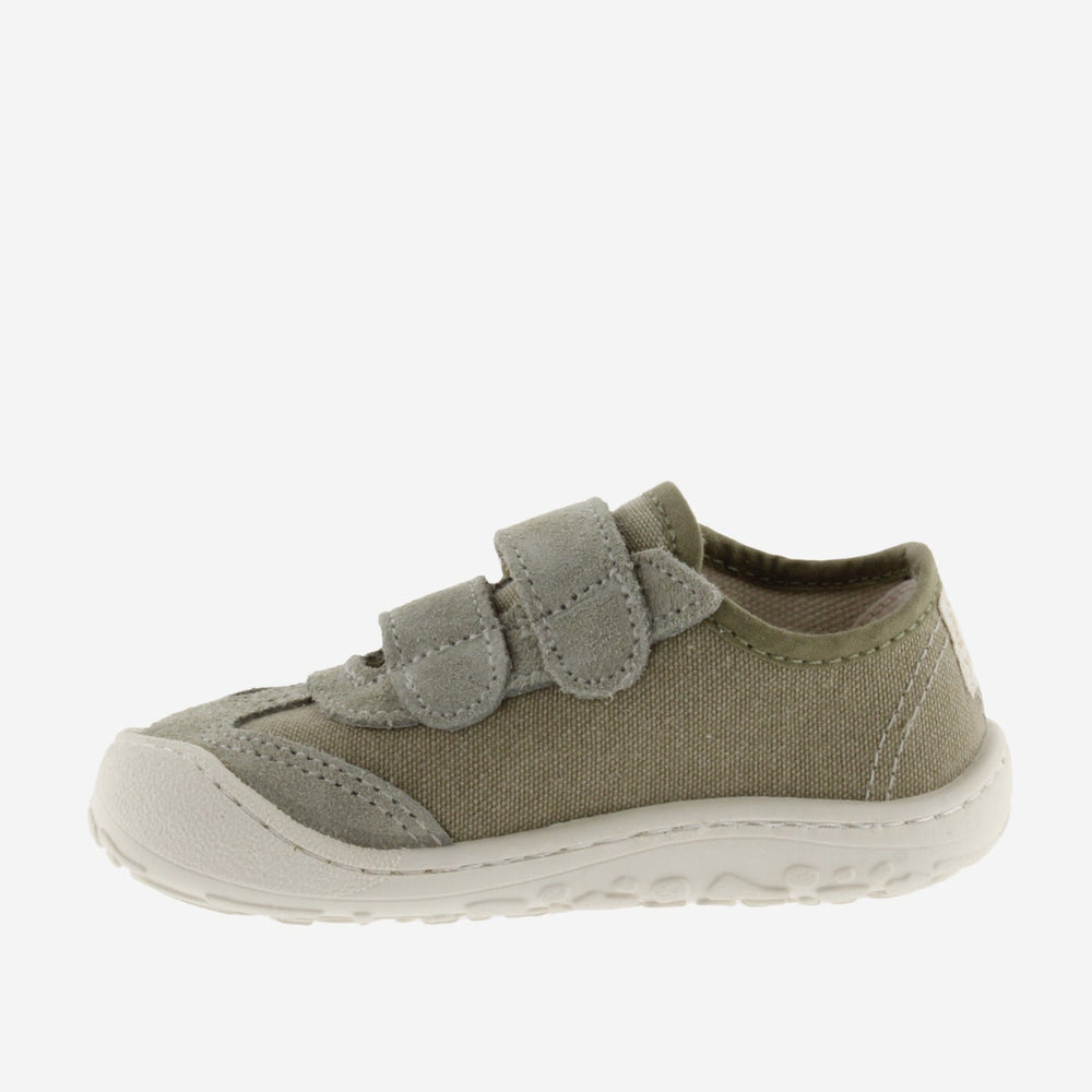 Victoria Barefoot Bosco Velcros Lona Kaki