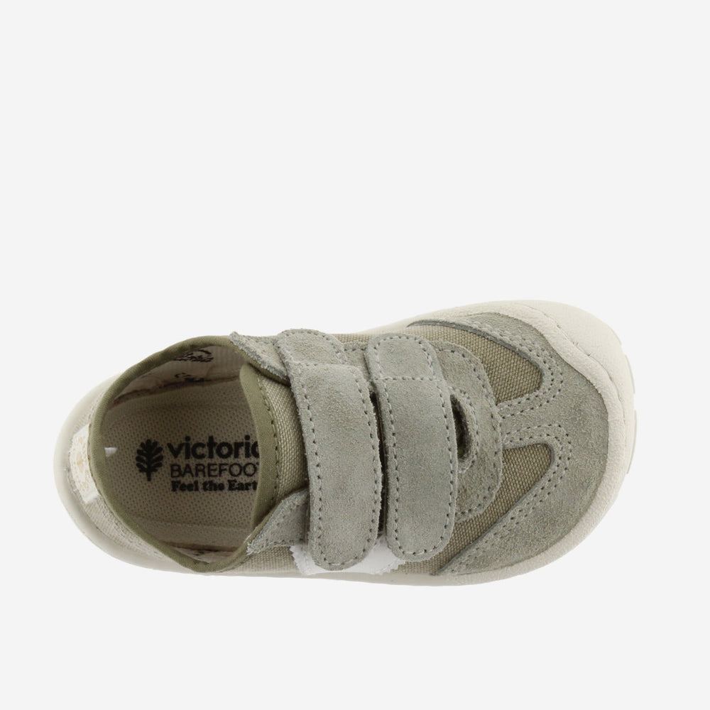Victoria Barefoot Bosco Velcros Lona Kaki