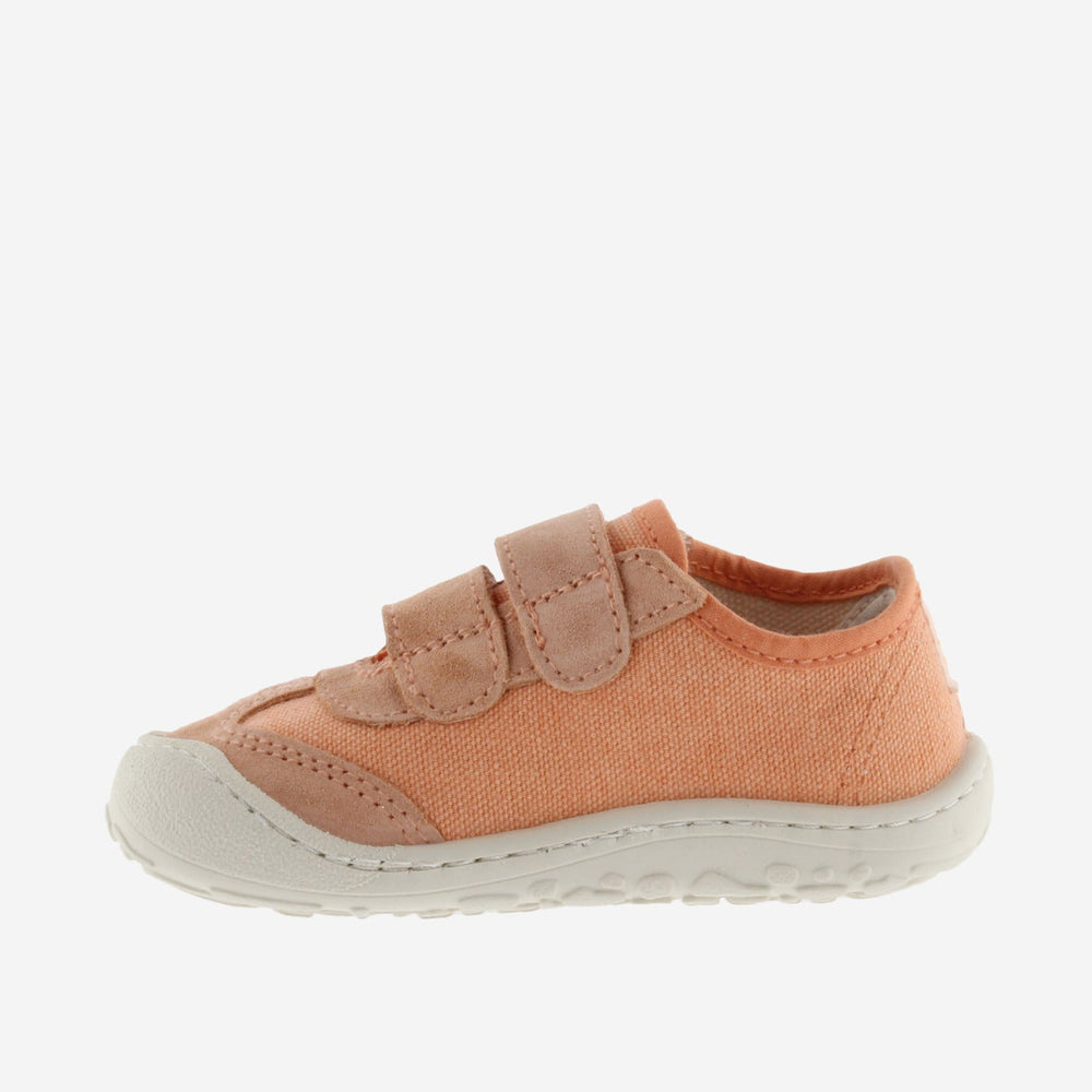 Victoria Barefoot Bosco Velcros Lona Naranja