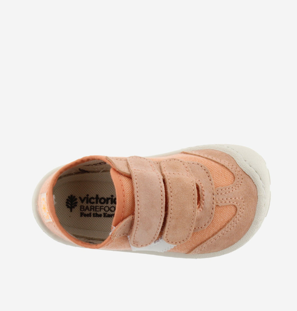 Victoria Barefoot Bosco Velcros Lona Naranja