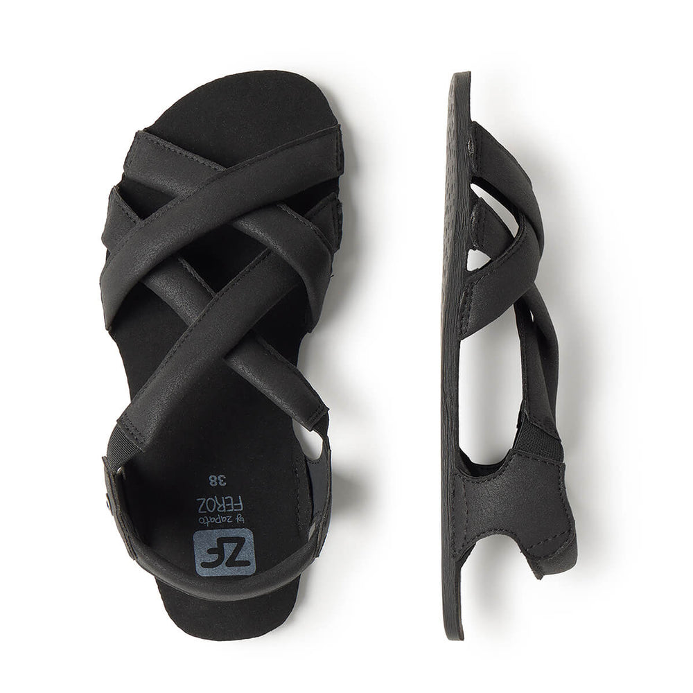 Zapato Feroz Adulto Meliana Negro Serraje
