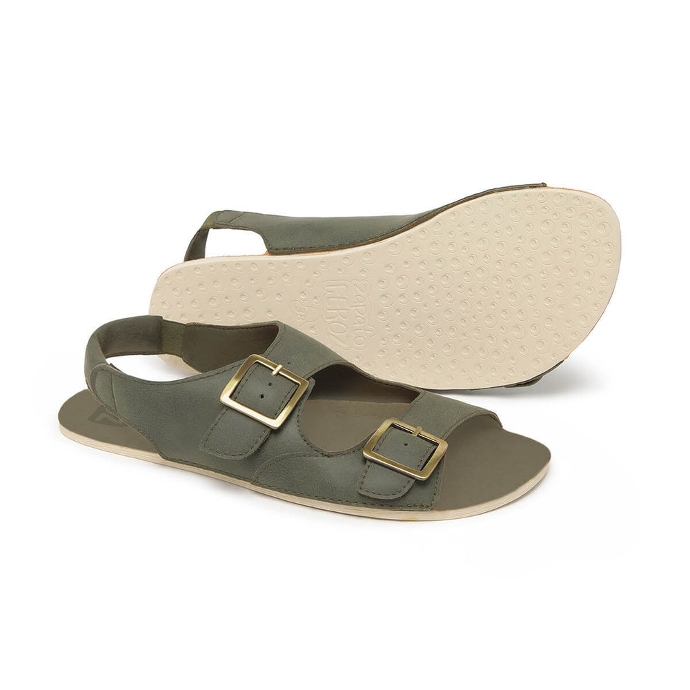 Zapato Feroz Adulto Saler Kaki Microfibra Serraje