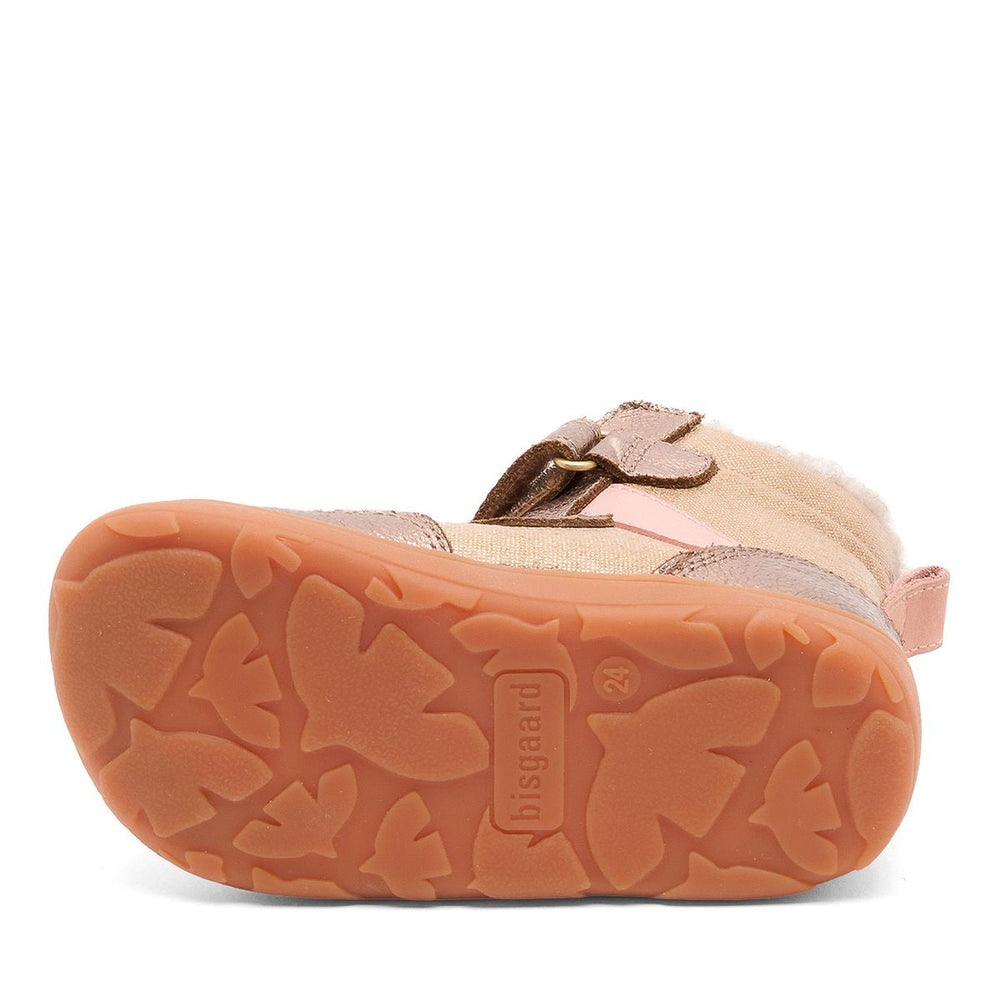 Bisgaard niños Bisgaard Barefoot Timo Tex oro rosa