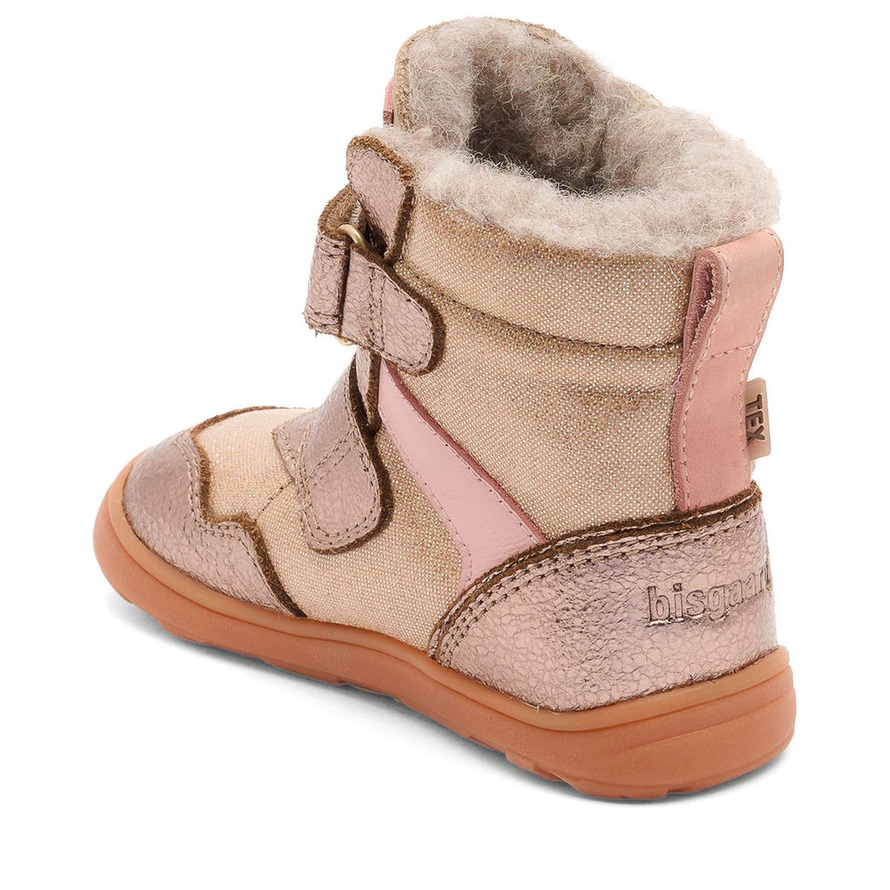 Bisgaard niños Bisgaard Barefoot Timo Tex oro rosa