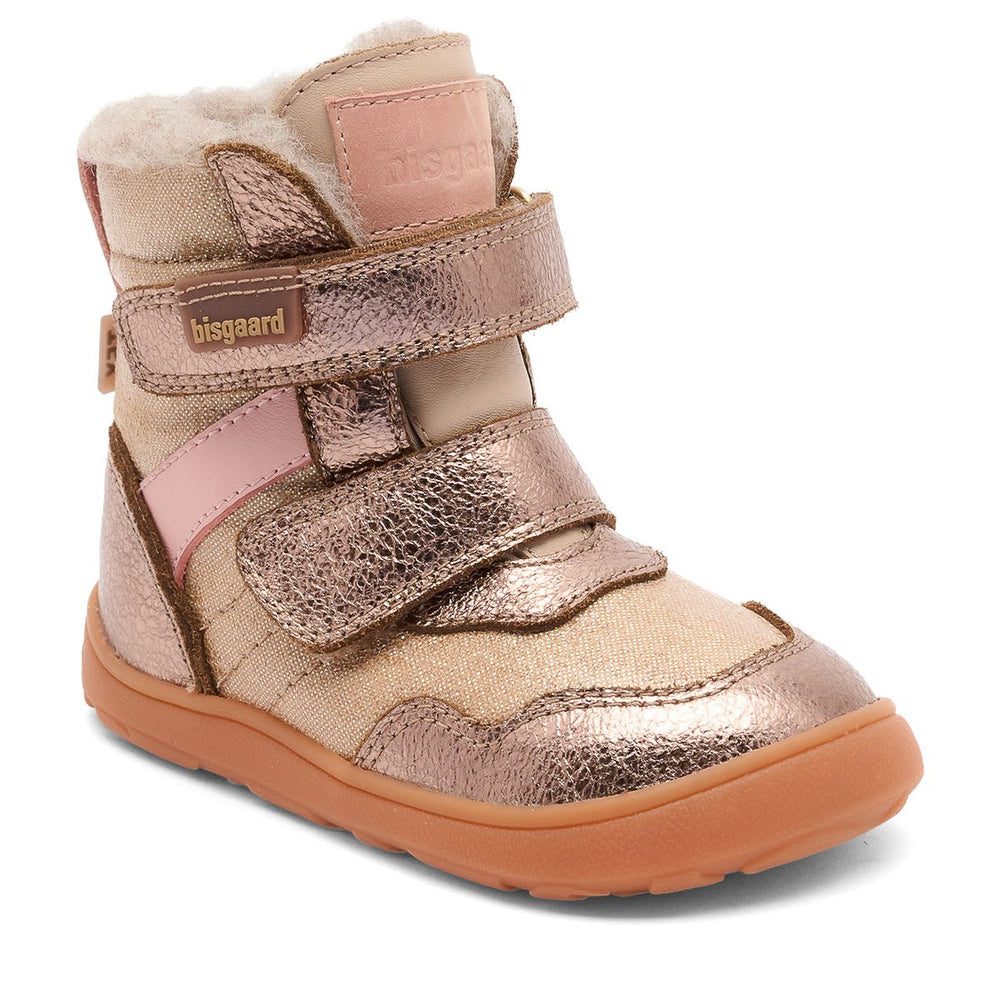 Bisgaard niños Bisgaard Barefoot Timo Tex oro rosa