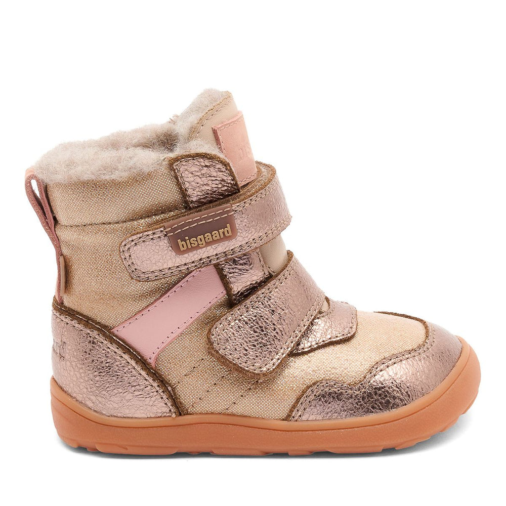 Bisgaard niños Bisgaard Barefoot Timo Tex oro rosa