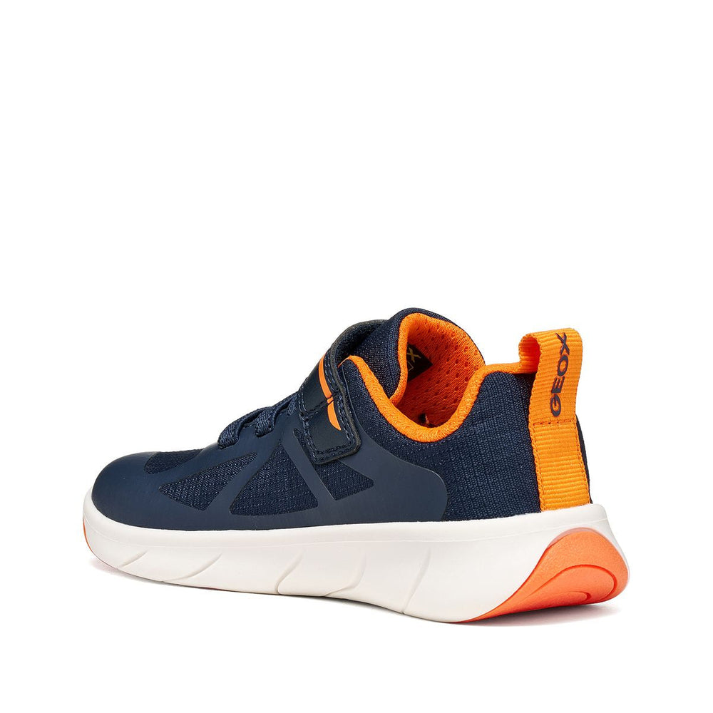 Geox Barefoot Foot Run Bleu Marine Orange