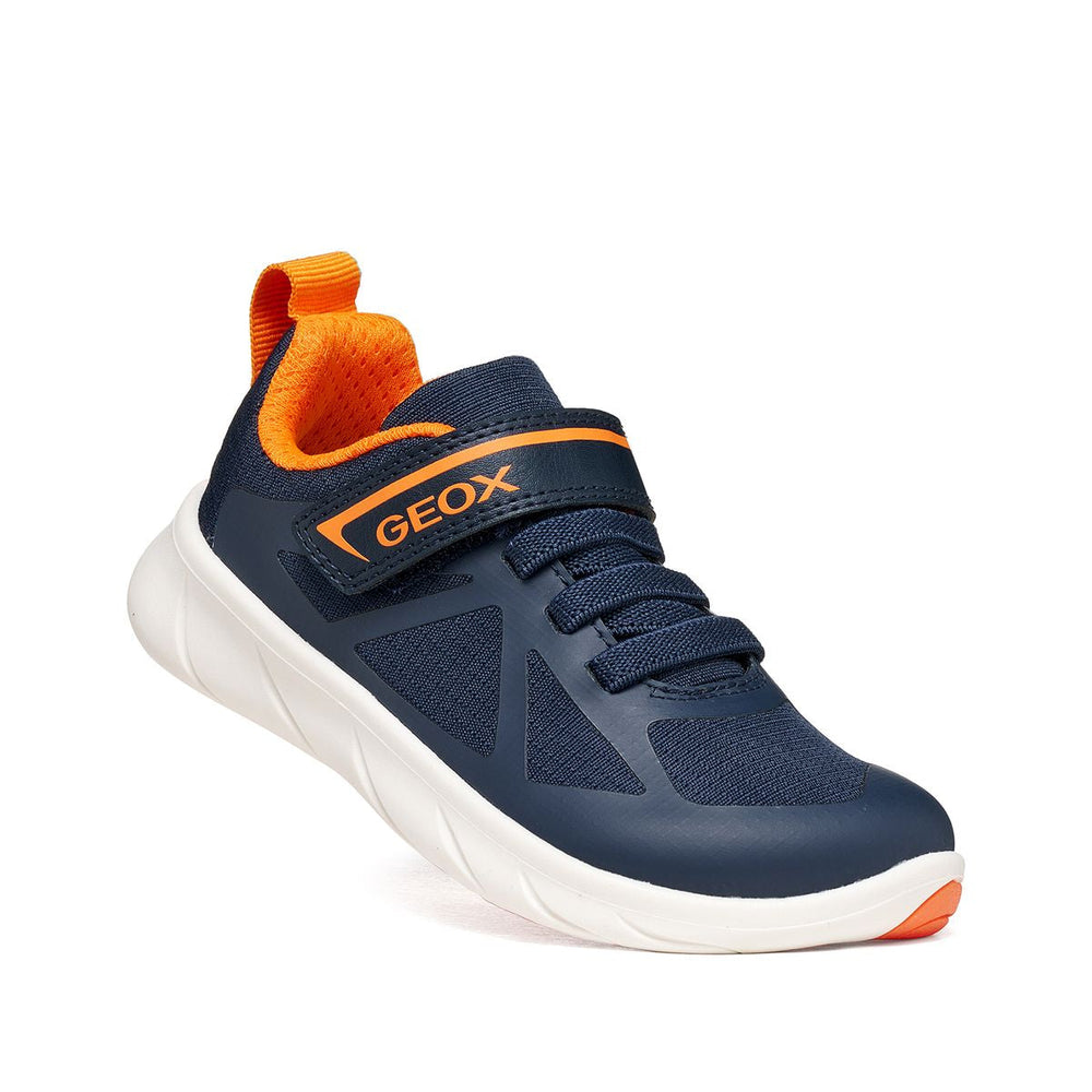Geox Barefoot Foot Run Bleu Marine Orange