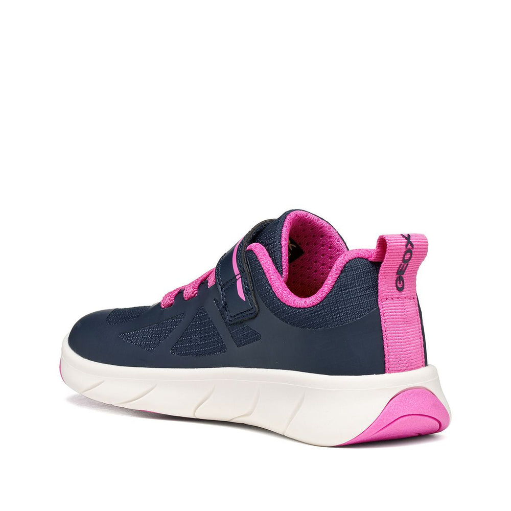 Geox Barefoot Foot Run Bleu Marine Fuchsia