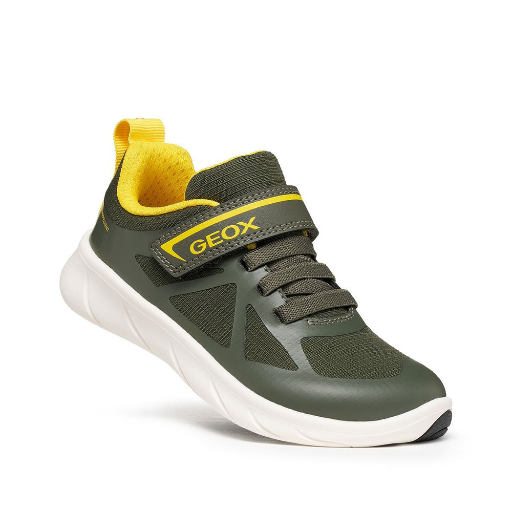 Geox Barefoot Foot Run Dk Green Yellow