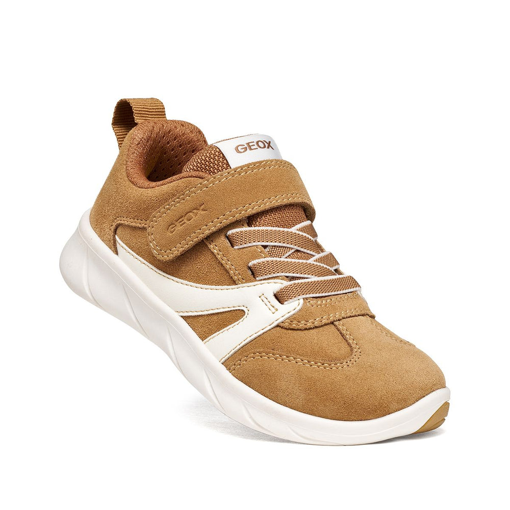 Geox Barefoot Sport Run Caramel White