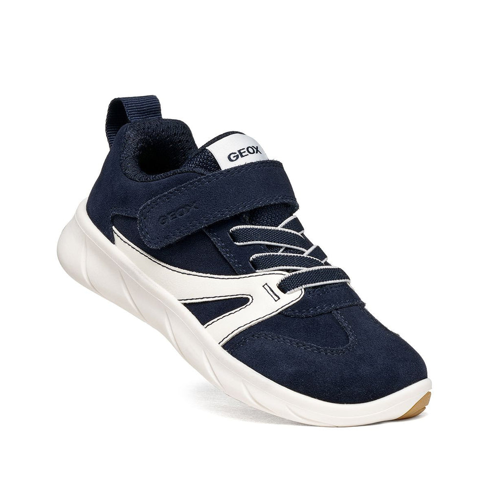 Geox Barefoot Sport Run Dk Navy White