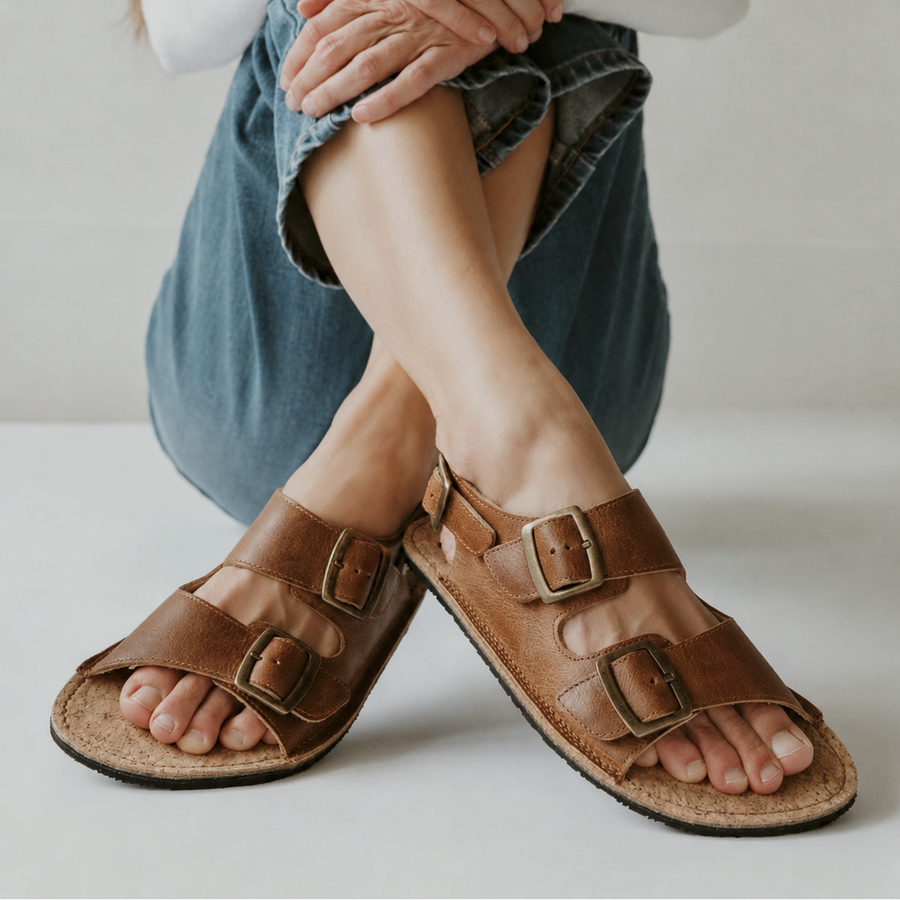 Koel Barefoot Sandales Ada Cognac