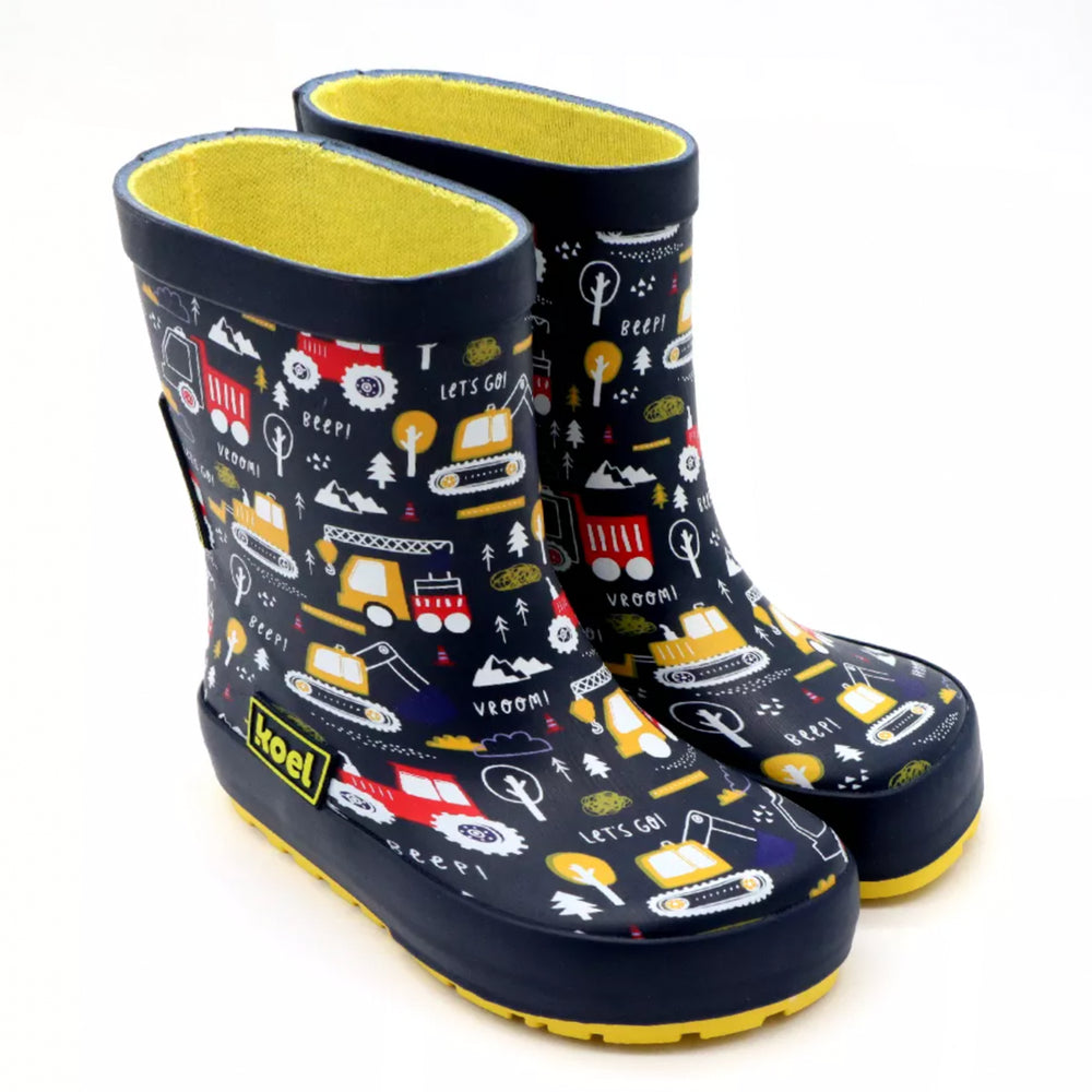 Koel Barefoot Wellie II Tractor Blue