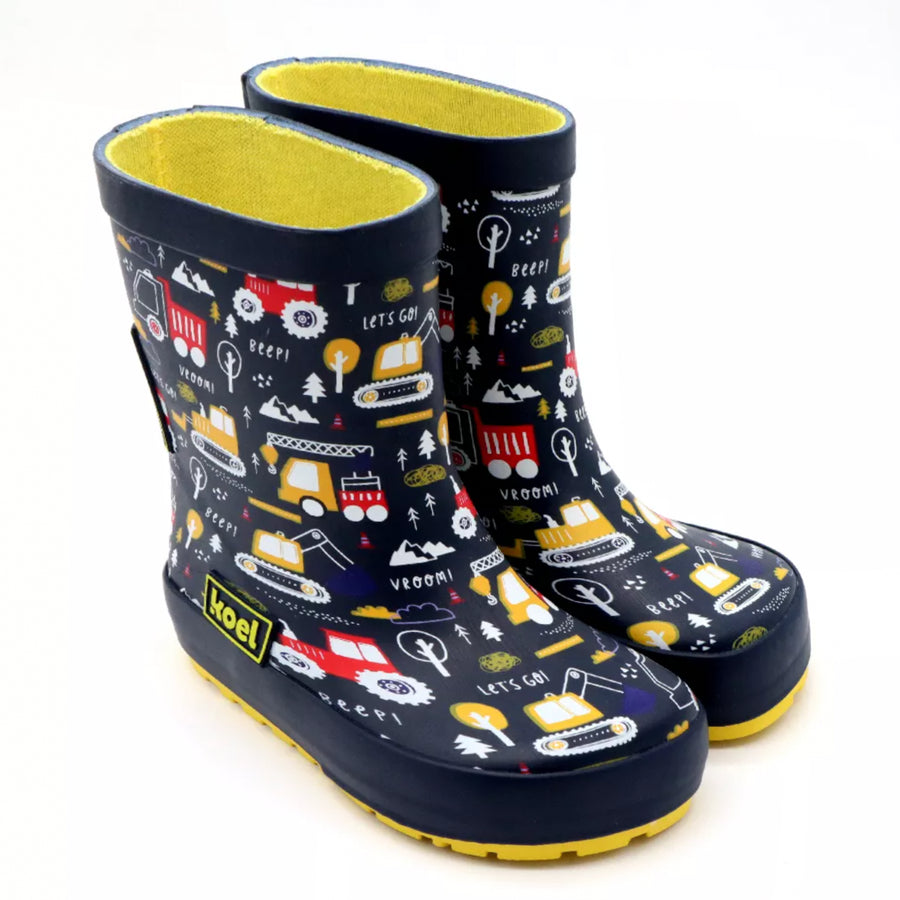 Koel Barefoot Wellie II Tractor Blue