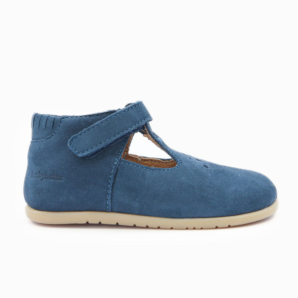 Babybotte barefoot Paris Velcros Bleu