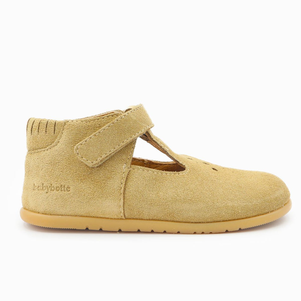 Babybotte barefoot Paris Velcros Beige