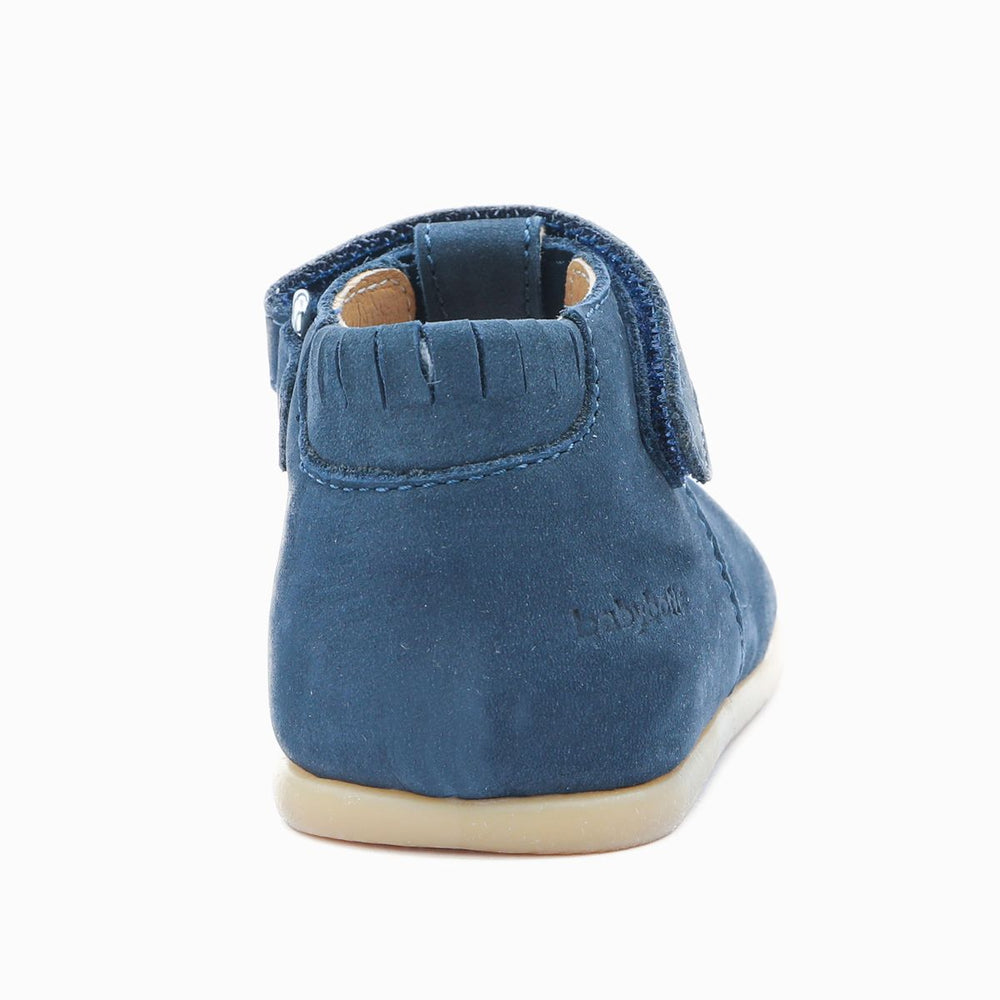 Babybotte barefoot Paris Velcros Bleu