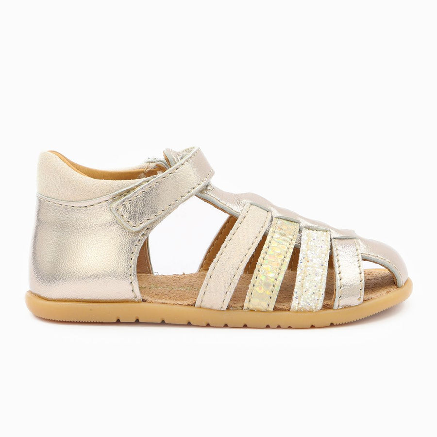 Babybotte barefoot Gaufrette Velcros Platine