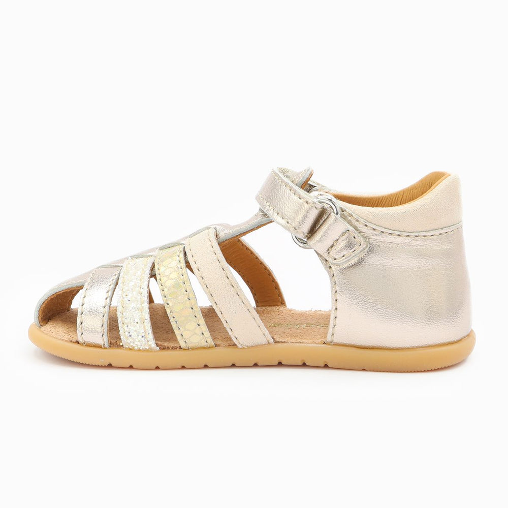 Babybotte barefoot Gaufrette Velcros Platine