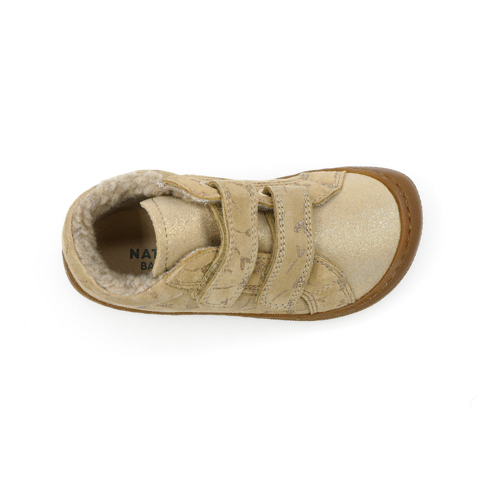 Naturino Barefoot Kommy Forro Flores Beige Oro
