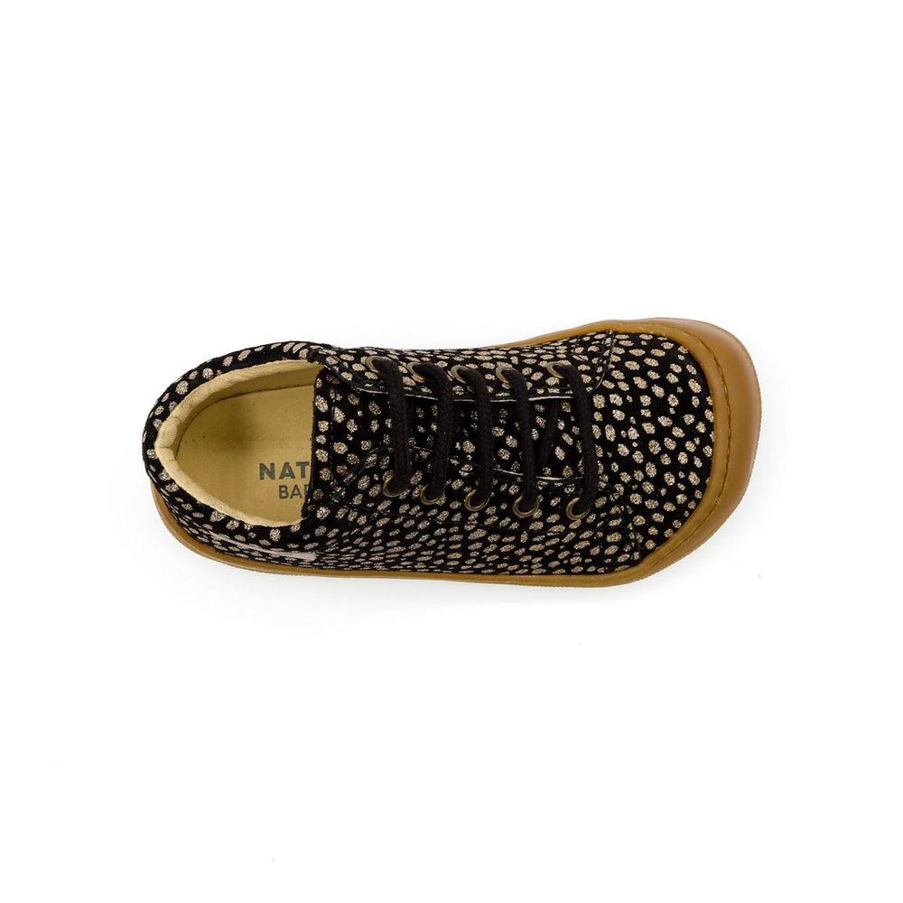 Naturino Barefoot Orec Cordones Negro Puntos Oro