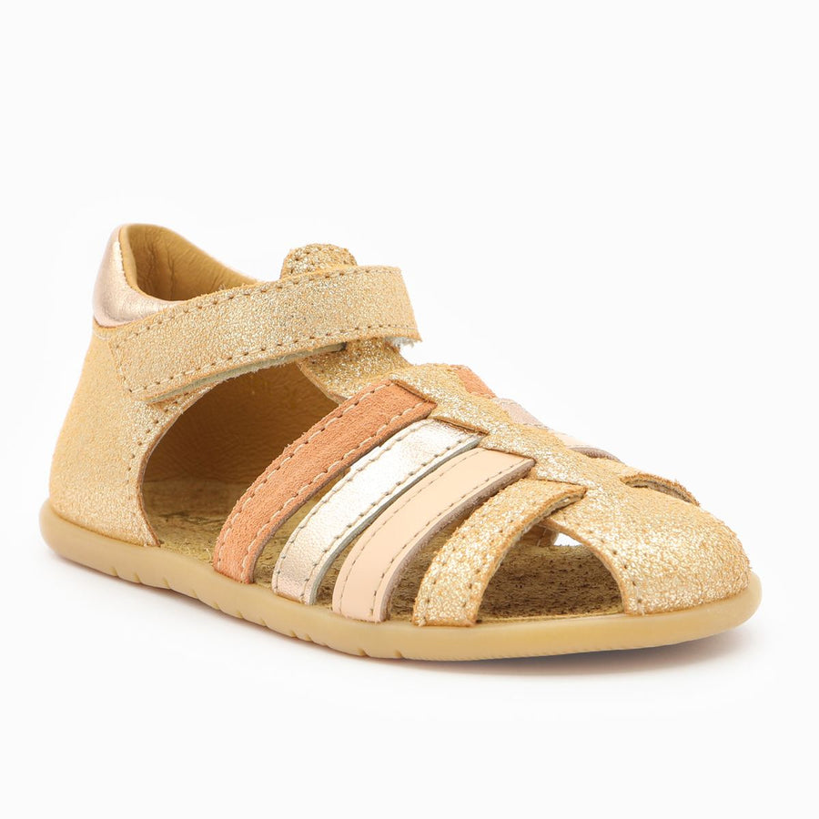 Babybotte barefoot Gaufrette Velcros Ivoire