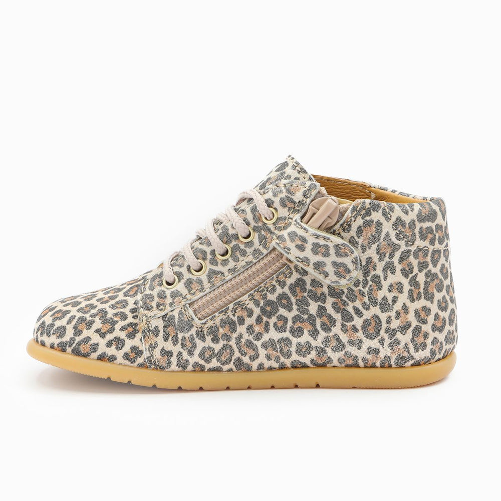 Babybotte barefoot Fredy Zip Léopard
