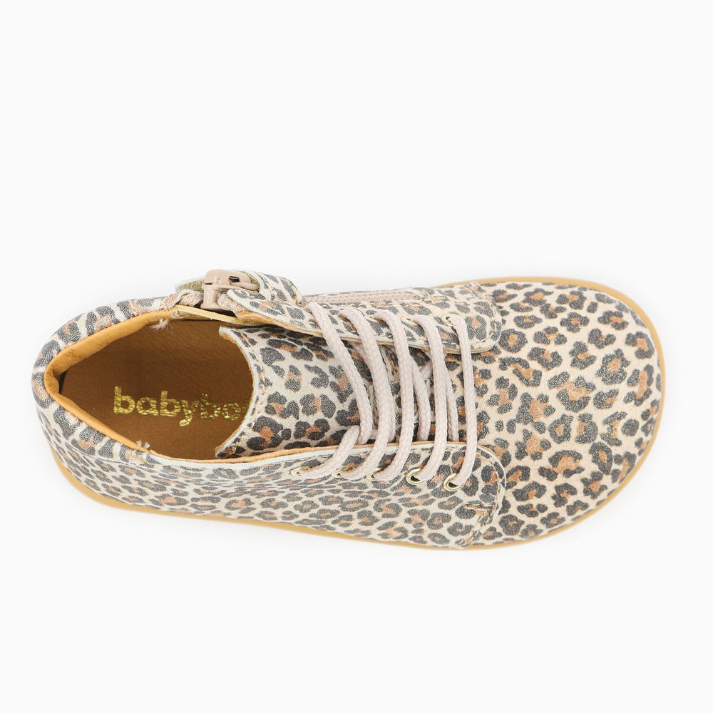 Babybotte barefoot Fredy Zip Léopard