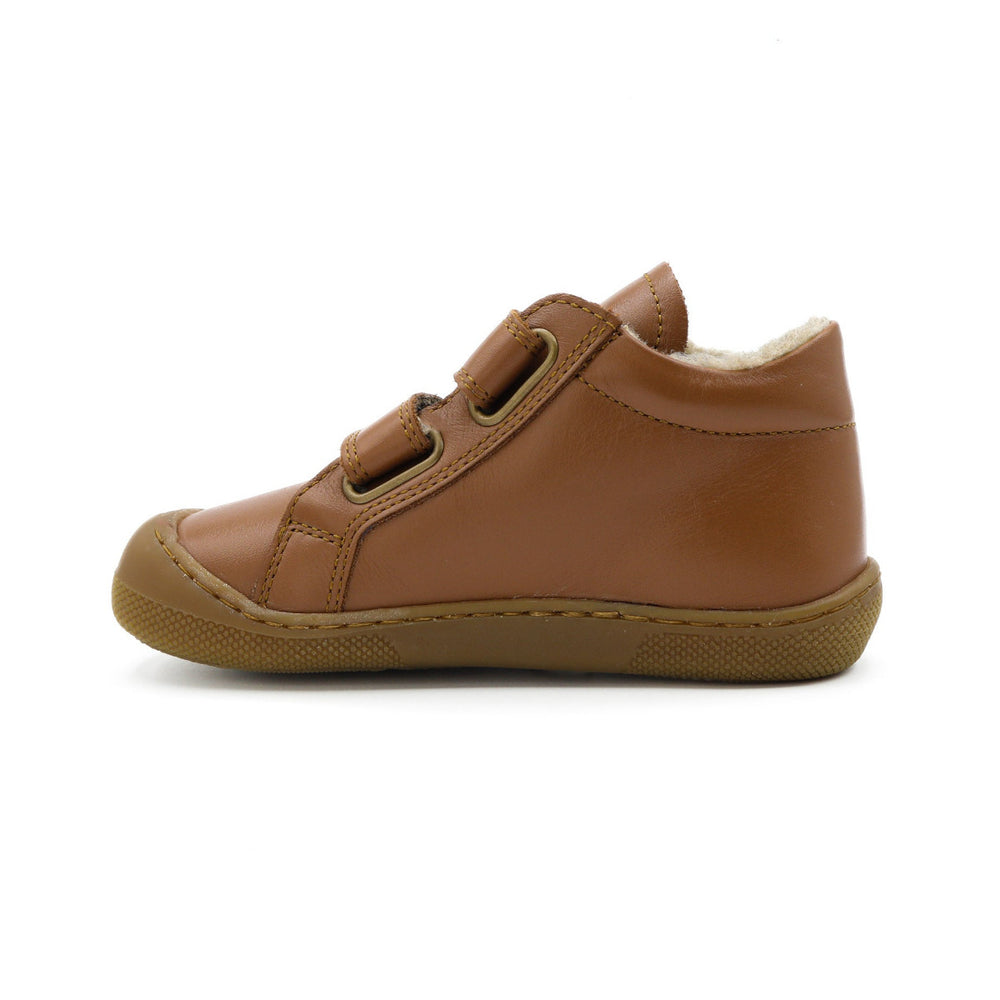 Naturino Barefoot Kommy Velcros Wool Cuoio