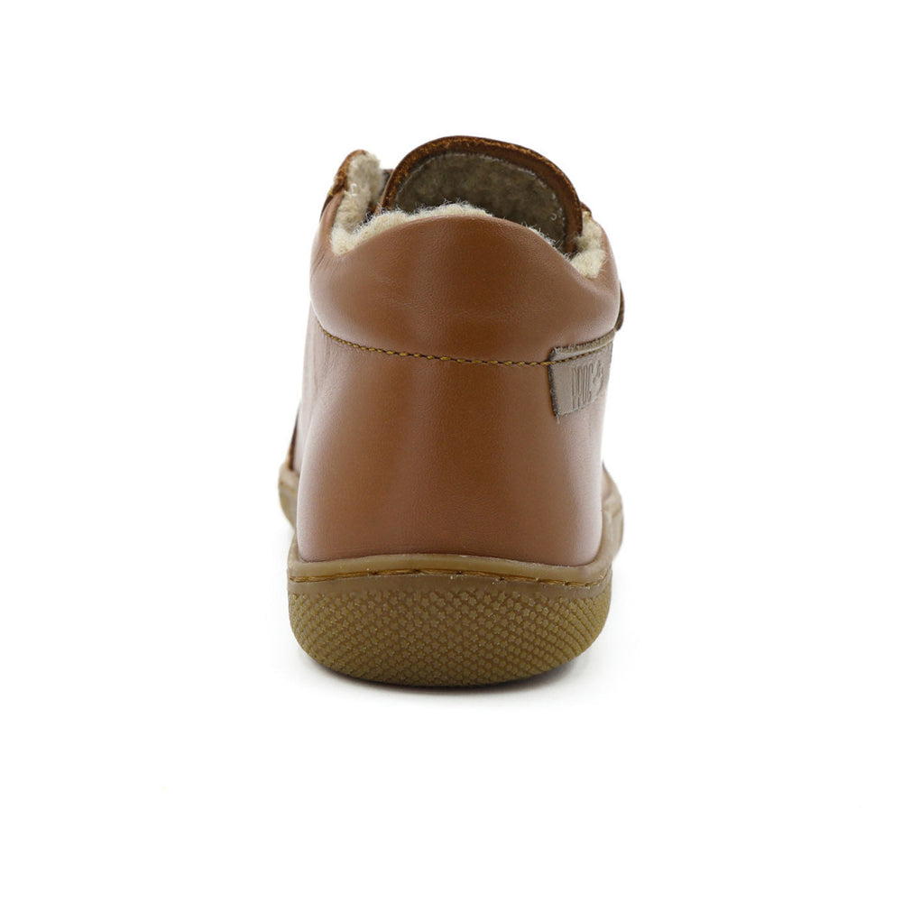 Naturino Barefoot Kommy Velcros Wool Cuoio