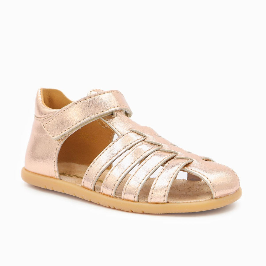 Babybotte barefoot Gaufrette Velcros Rose Gold