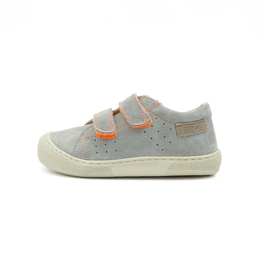 Naturino Barefoot Rabir Velcros Taupe Orange Fluo