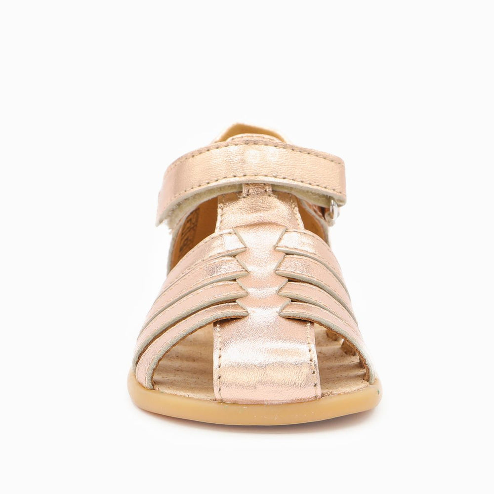 Babybotte barefoot Gaufrette Velcros Rose Gold