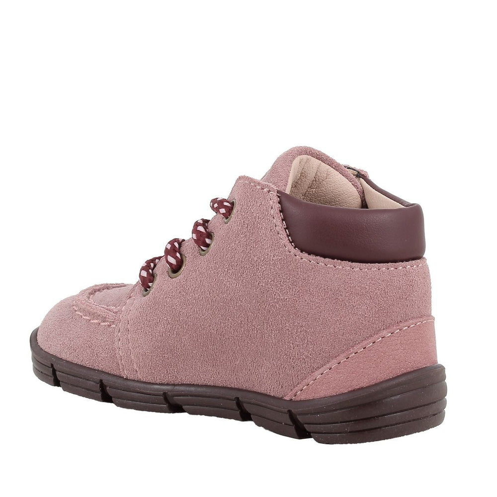 Primigi Barefoot Decon con cordones, de terciopelo color caramelo
