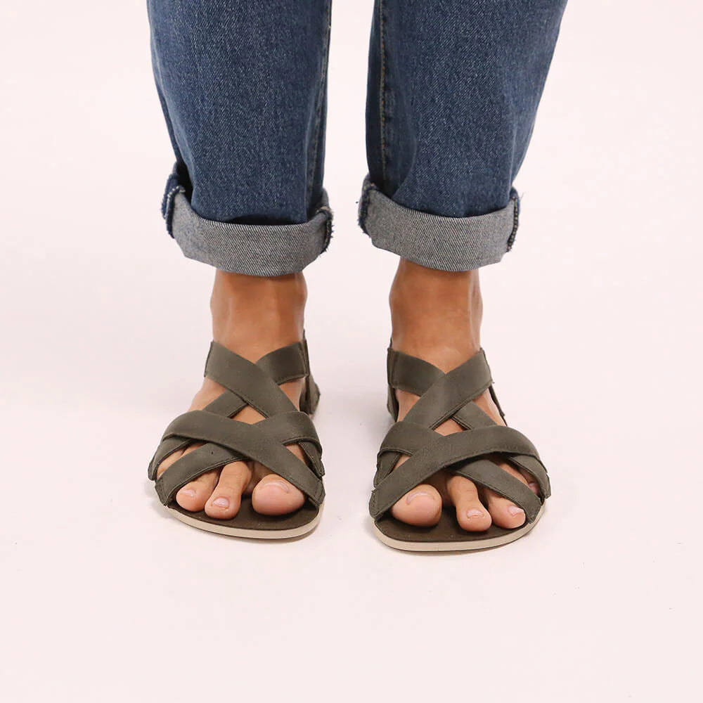 Zapato Feroz Adulto Meliana Kaki Serraje