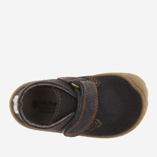Victoria Barefoot Bosco Botín Velcro Antracita