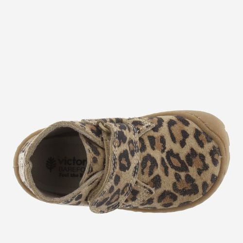 Victoria Barefoot Bosco Bottine Velcro Leopardo